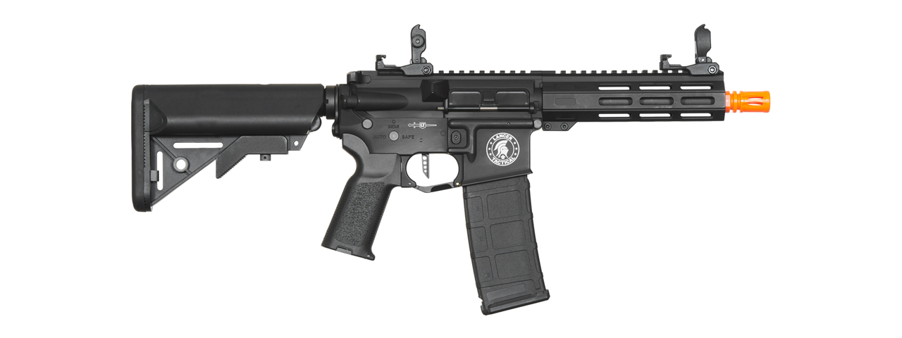 Lancer Tactical Viking 7" M-LOK Proline Series M4 Airsoft Rifle w/ Crane Stock (Color: Black)