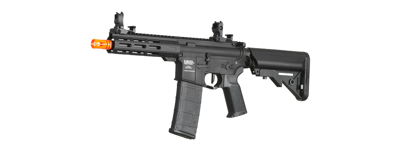 Lancer Tactical Viking 7" M-LOK Proline Series M4 Airsoft Rifle w/ Crane Stock (Color: Black)