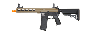 Lancer Tactical Viking 10" M-LOK Proline Series M4 Airsoft Rifle w/ Crane Stock (Color: FDE Upper Receiver & Black Lower)