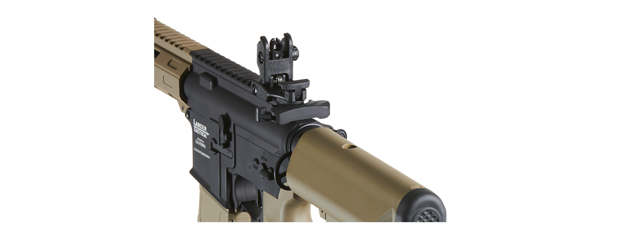 Lancer Tactical Mayhem 7" M-LOK Proline Series M4 Airsoft Rifle w/ Crane Stock (Color: Two-Tone) - Click Image to Close