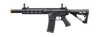 Lancer Tactical Blazer 10" M-LOK Proline Series M4 Airsoft Rifle with Delta Stock & Mock Suppressor (Color: Black)