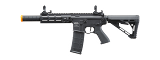 Lancer Tactical Blazer 7" M-LOK Proline Series M4 Airsoft Rifle w/ Delta Stock & Mock Suppressor (Color: Black)