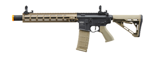 Lancer Tactical Blazer 13" M-LOK Proline Series M4 Airsoft Rifle with Delta Stock & Mock Suppressor (Color: Two-Tone)