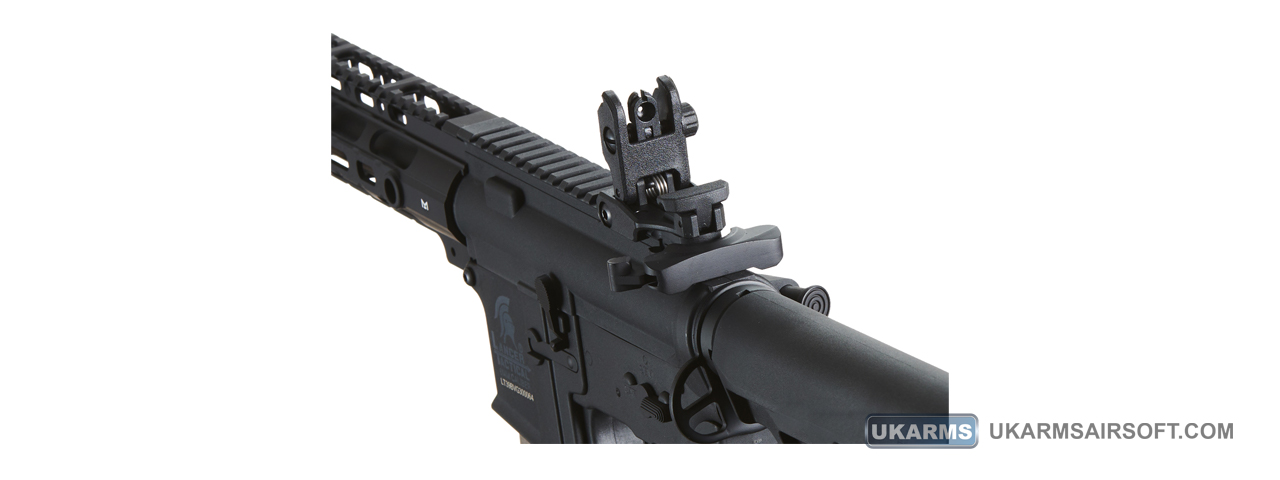 Lancer Tactical Gen 3 M-LOK 10" Airsoft M4 AEG with Delta Stock (Color: Black) - Click Image to Close