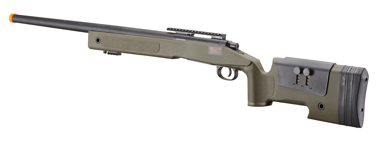 Lancer Tactical M40A3 Bolt Action Sniper Rifle (Color: Tan) - Click Image to Close