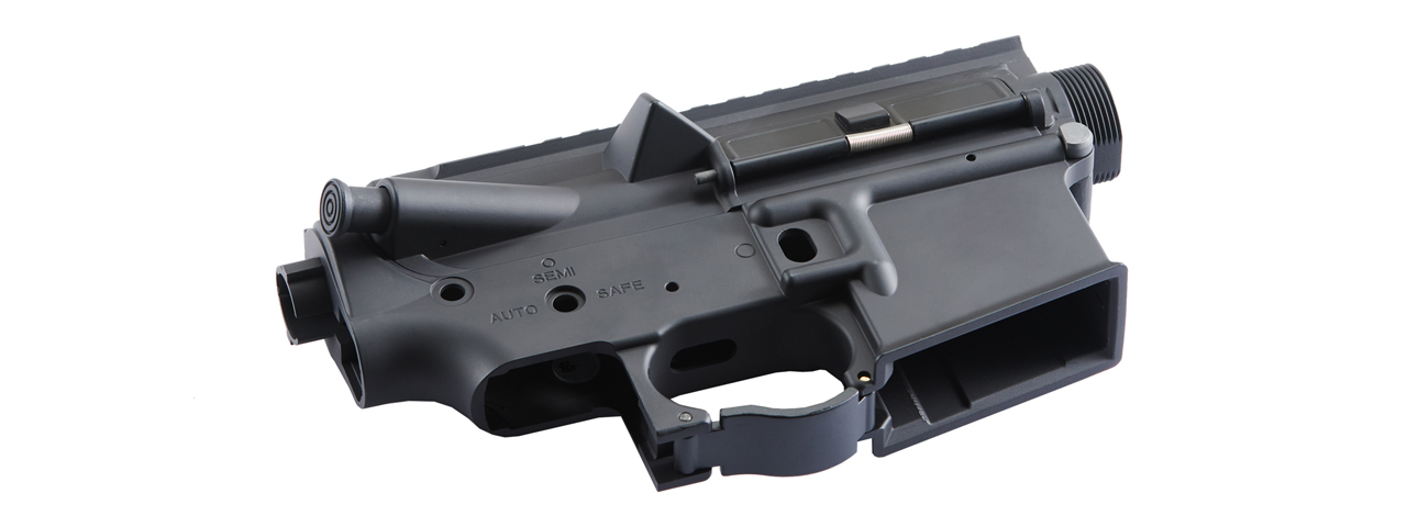Lancer Tactical M4 AEG Full Metal Upper & Lower Receiver (Color: Black) - Click Image to Close