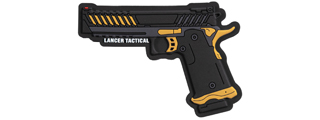 Lancer Tactical Knightshade PVC Patch (Color: Black / Yellow)
