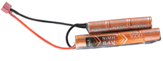 Lancer Tactical Airsoft NiMH 8.4v 1600mAh Nunchuck Battery (Deans Connector)
