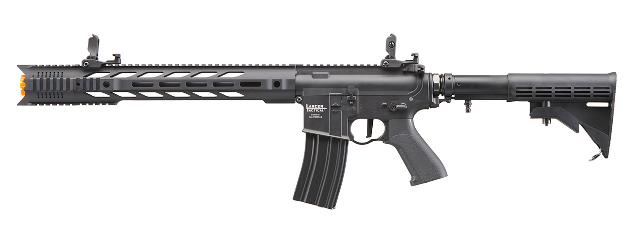 Lancer Tactical Full Metal Legion HPA SPR Interceptor M4 Airsoft Rifle w/ External Tank (Color: Black) - "Semi-Auto Only" - Click Image to Close