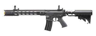 Lancer Tactical Full Metal Legion HPA M4 SPR Interceptor Airsoft Rifle w/ Stock Mounted Tank (Color: Black) - "Semi-Auto Only"