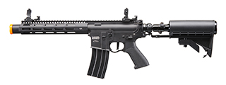 Lancer Tactical Full Metal Legion HPA M-LOK 10"Airsoft M4 Rifle w/ Stock Mounted Tank (Color: Black) - "Semi-Auto Only"