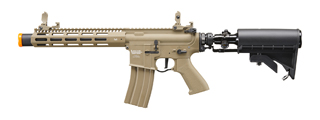 Lancer Tactical Full Metal Legion HPA 10" M-LOK M4 Airsoft Rifle w/ Stock Mounted Tank (Color: Tan)