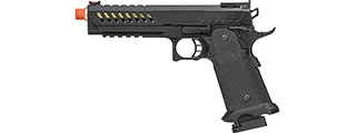 Lancer Tactical Knightshade Gold Barrel Hi-Capa Gas Blowback Airsoft Pistol (Color: Black & Gold)