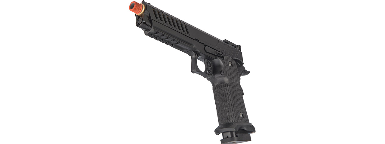 Lancer Tactical Knightshade Gold Barrel Hi-Capa Gas Blowback Airsoft Pistol (Color: Black & Gold)