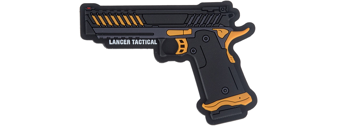 Lancer Tactical Knightshade Gold Barrel Hi-Capa Gas Blowback Airsoft Pistol (Color: Black & Gold) - Click Image to Close