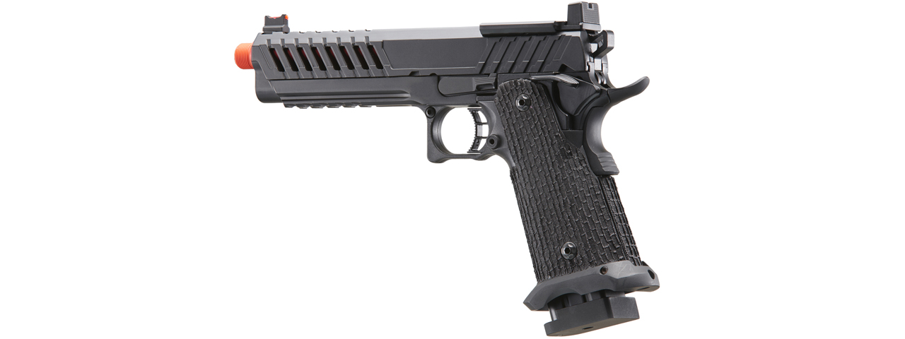 Lancer Tactical Knightshade Hi-Capa Gas Blowback Airsoft Pistol w/ Red Dot Mount (Color: Red)