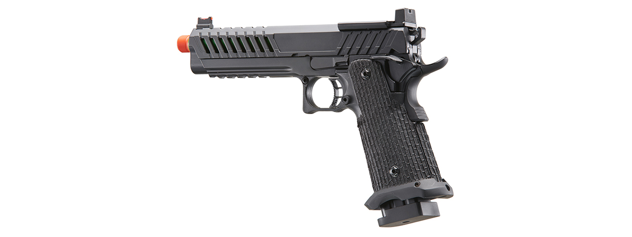 Lancer Tactical Knightshade Hi-Capa Gas Blowback Airsoft Pistol w/ Red Dot Mount (Color: Green)