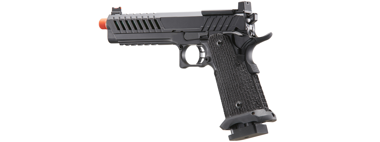 Lancer Tactical Knightshade Hi-Capa Gas Blowback Airsoft Pistol w/ Red Dot Mount (Color: Green)