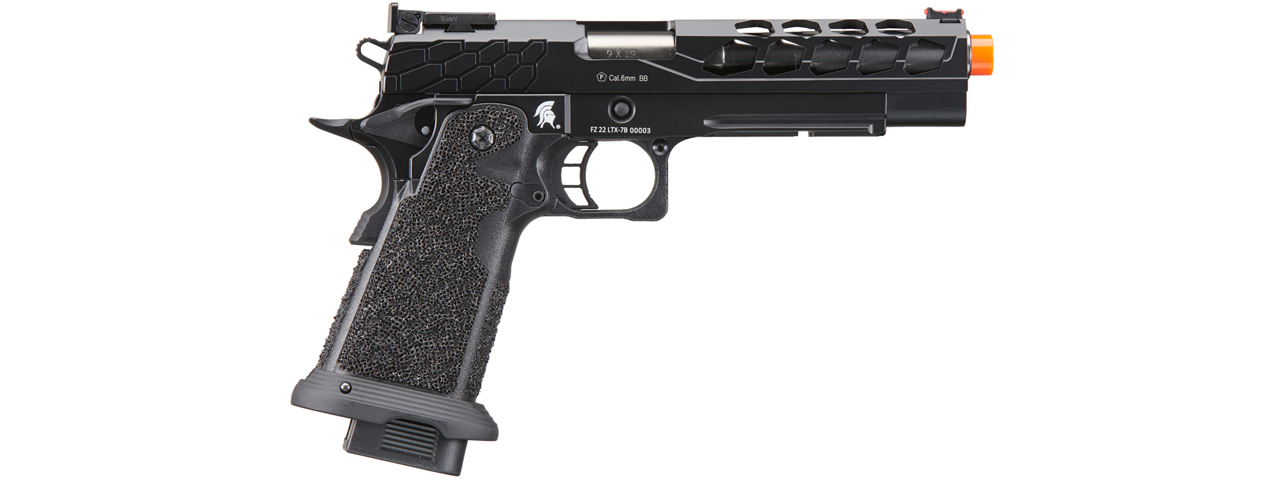 Lancer Tactical Stryk Hi-Capa 5.1 Gas Blowback Airsoft Pistol (Color: Black)