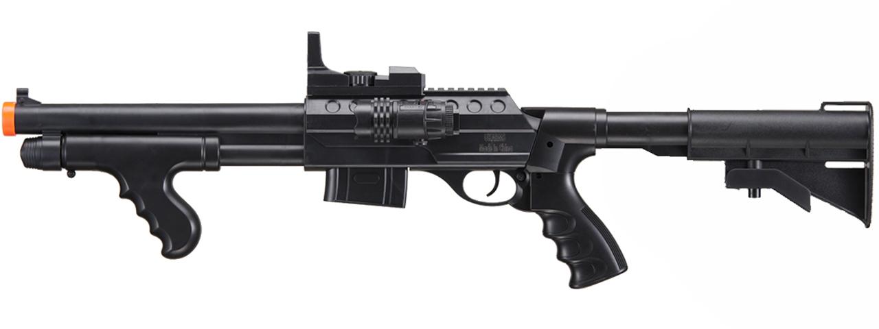 UK Arms M0681C Pump Action Shotgun w/ Scope and Light (Color: Black) - Click Image to Close