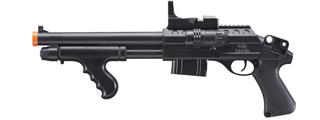 UK Arms Spring M0681A Spring Powered Pump Action Shotgun w/ Red Dot Sight and Flashlight (Color: Black)