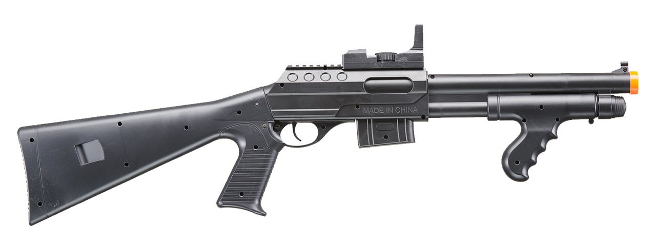 UK Arms M0681B Pump Action Shotgun w/ Scope and Light (Color: Black) - Click Image to Close