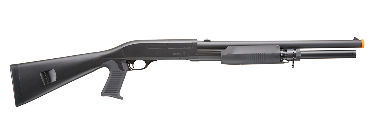 Double Eagle M56AL Tri-Shot Spring Shotgun Pistol Grip - Click Image to Close