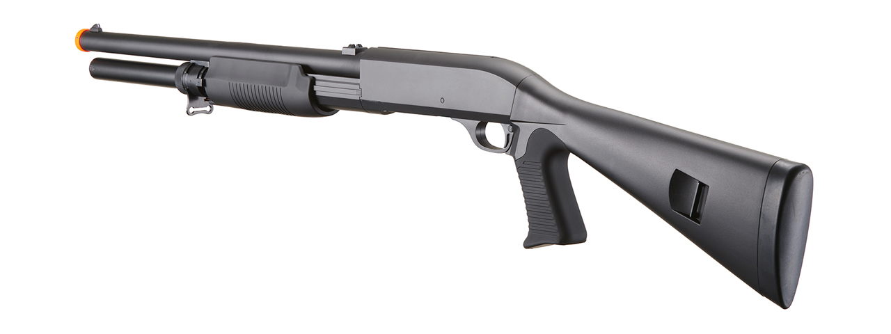 Double Eagle M56AL Tri-Shot Spring Shotgun Pistol Grip - Click Image to Close