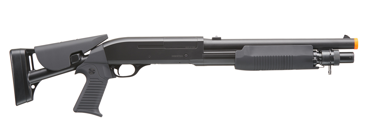 Double Eagle M56C Tri-Shot Spring Shotgun Retractable Stock - Click Image to Close