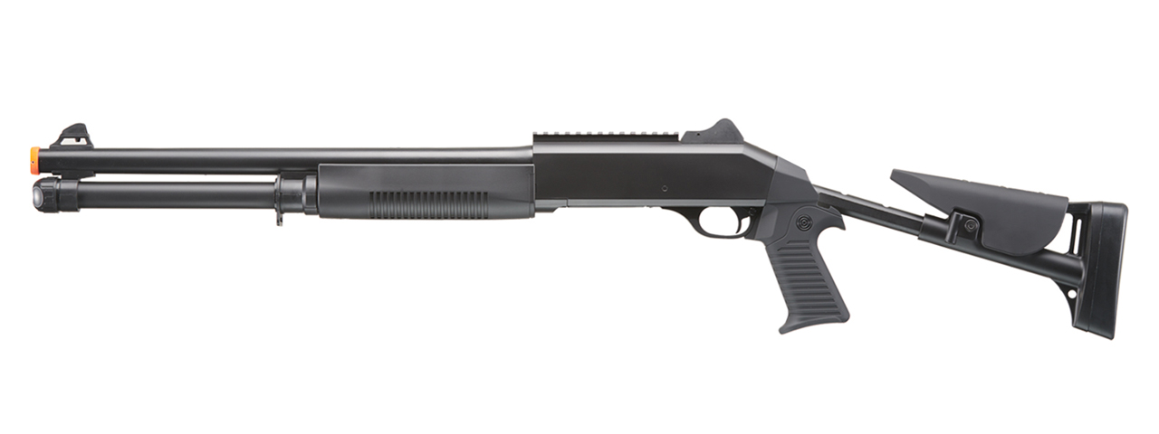 Double Eagle M56DL Tri-Shot Spring Shotgun Long Barrel Retractable Stock