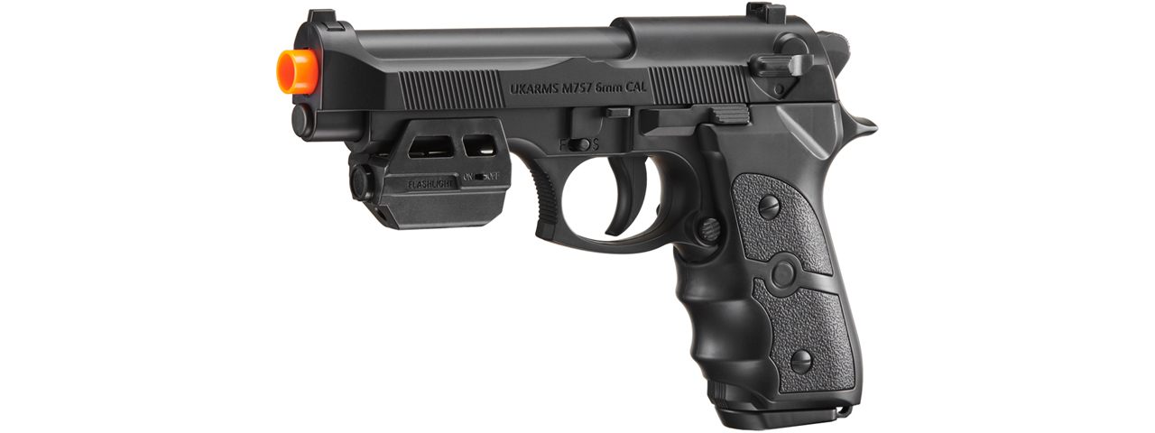 UK Arms M757R Spring Powered Pistol with Laser (Color: Black)