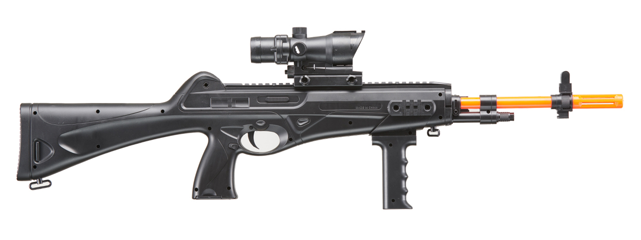 UK Arms M8910B Airsoft Spring Powered Rifle (Color: Black) - Click Image to Close