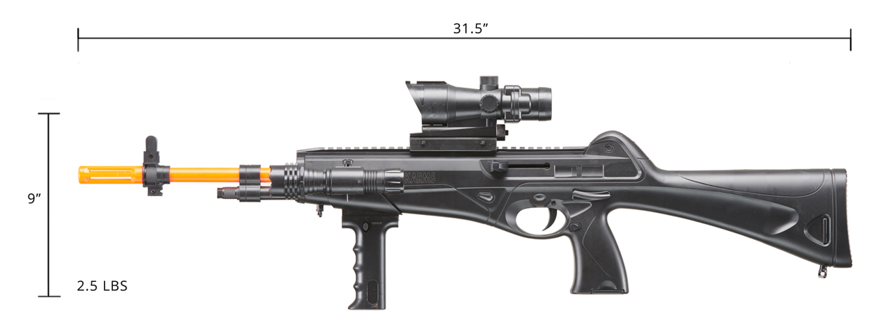 UK Arms M8910B Airsoft Spring Powered Rifle (Color: Black) - Click Image to Close