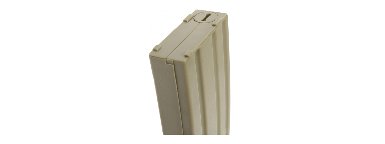 Elite Force Pack of 10 140 Round M4 Mid-Capacity Airsoft AEG Magazines (Color: Tan) - Click Image to Close