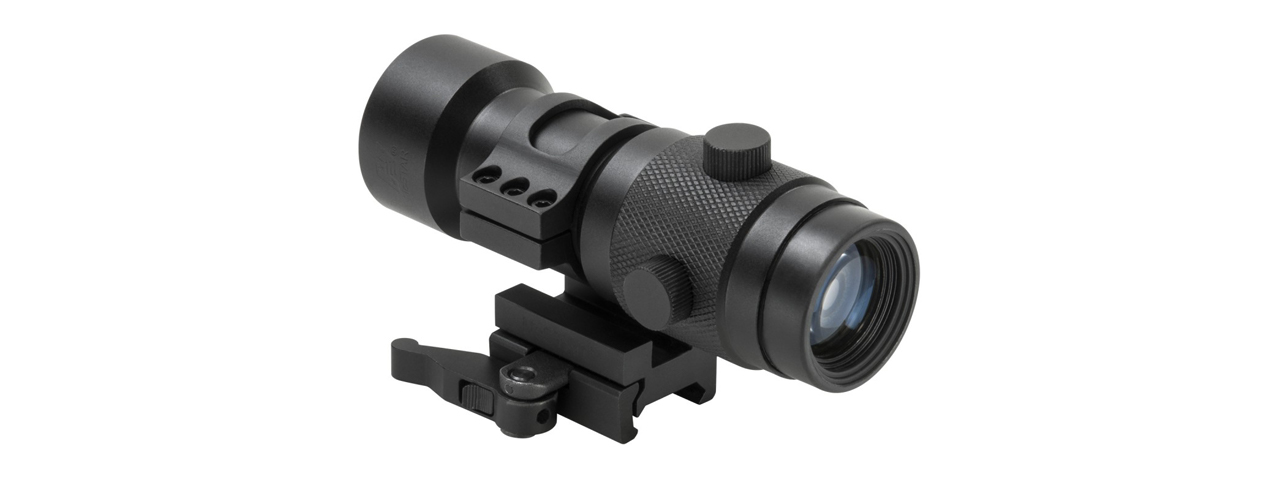 NcStar Airsoft 3x Magnifier Scope with Flip to Side QR Mount (Color: Black)