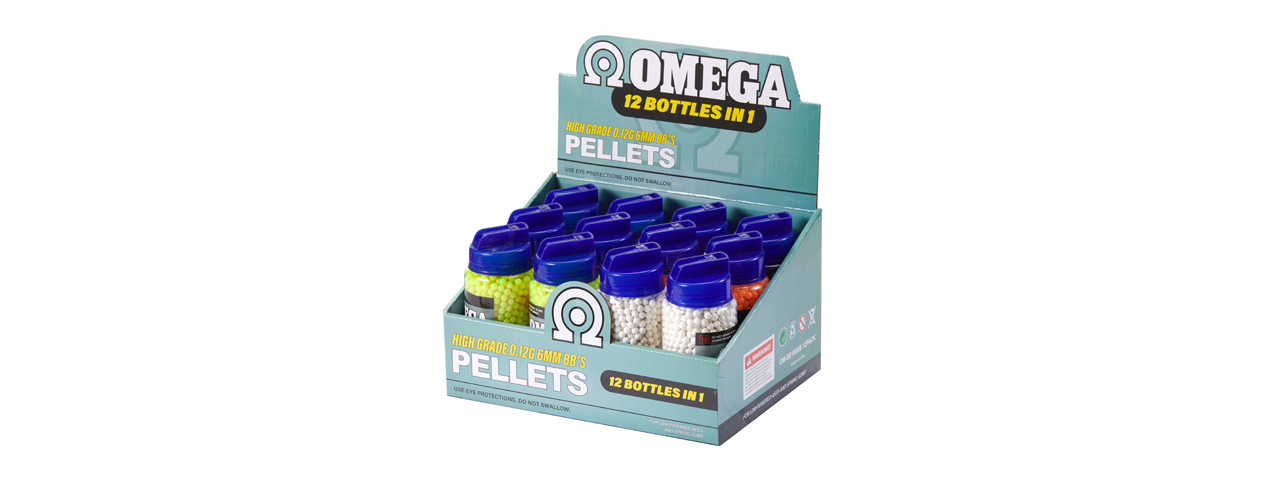 Omega 1800 Round 0.12g BB Bottle - Click Image to Close