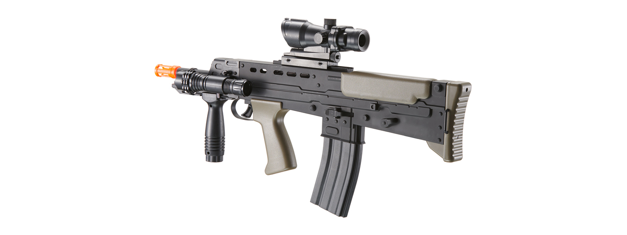 UK Arms L85 Airsoft Spring Powered Rifle (Color: Black & OD Green)