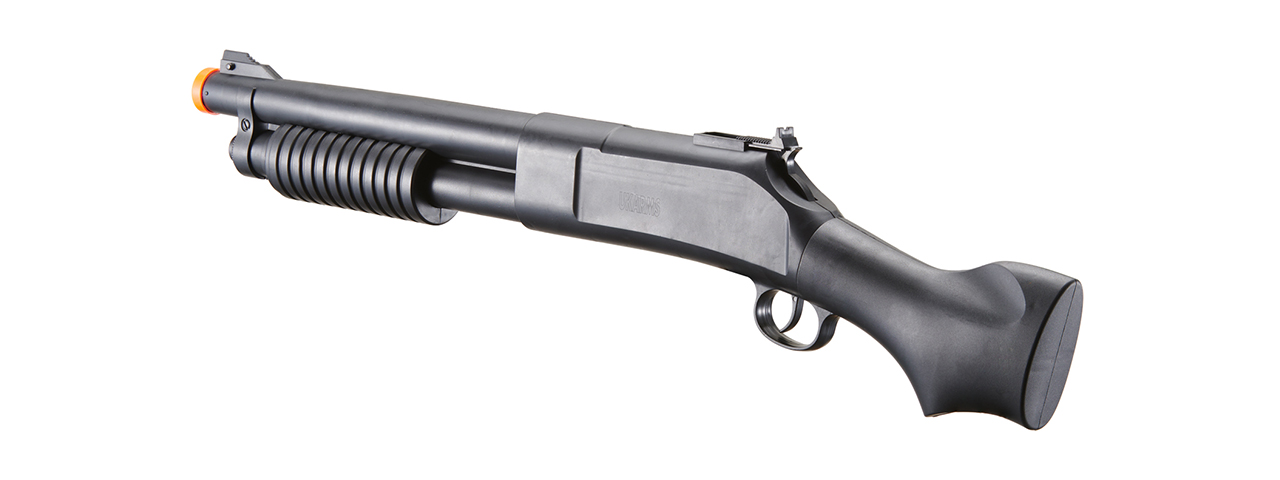 UK Arms Pump Action Polymer Spring Shotgun (Color: Black) - Click Image to Close