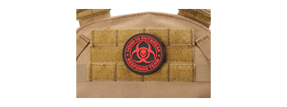 Covid-19 Outbreak Response Team PVC Patch (Color: Red)