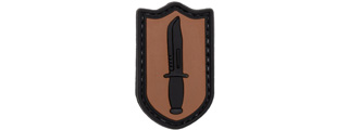 Dagger PVC Patch (Color: Brown)