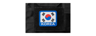 Korean Flag with Korean Text PVC Morale Patch