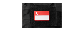 Singapore Flag PVC Morale Patch