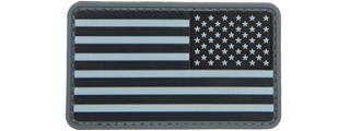 US Flag Reverse PVC Patch (Color: Navy)