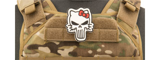 Tactical Hello Kitty PVC Patch (Color: White)