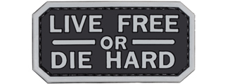"Live Free or Die Hard" PVC Patch (Color: Black)