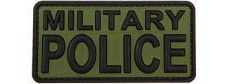 Military Police PVC Patch (Color: Green and Black)