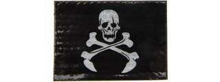 Reflective Skull Patch (Color: Black)