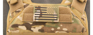 Reflective Fabric Reverse US Flag (Color: Multi)