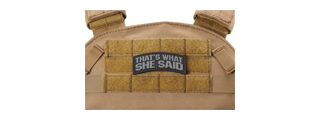 "That's What She Said" PVC Morale Patch (Color: Gray)