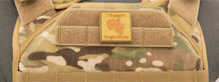 "I Support Single Mums" PVC Patch (Color: Coyote Tan)